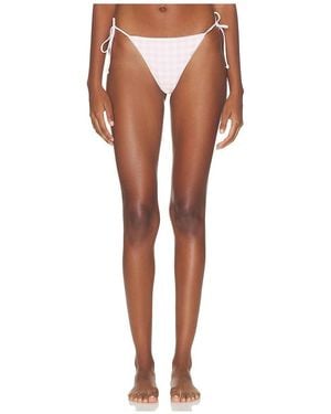 WeWoreWhat Tie Bikini Bottom - White