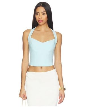 Bardot Deserae Halter Neck Top - Blue