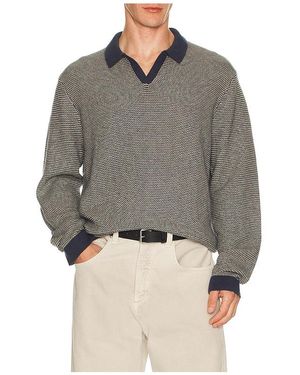 Marine Layer Suéter Polo Liam En Color Azul Talla (También En S, Xl/1X) - Gris