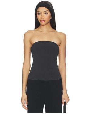 Skims Cotton Jersey Tube Top - Black