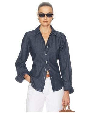 Helsa Camisa Denim Fitted Shirt En Color Azul Talla (También En Xs, S, Xxs, M, Xl)