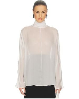 Helsa Dolman Popover Top - White