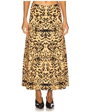 Ulla Johnson Lani Jacquard Knit Skirt - Mettallic