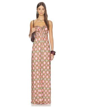 MISA Los Angles Vestido Karine En Color Cognac, Talla (También En S, M, Xl) - Blanco