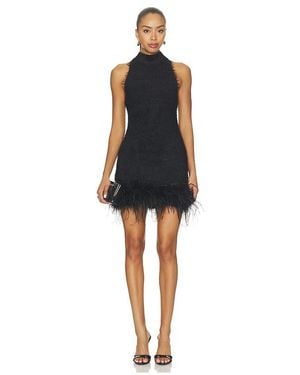 MAJORELLE Starlette Feather Dress - Black