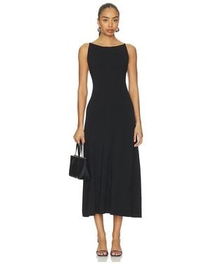 Theory Square Neck Maxi Dress - Black