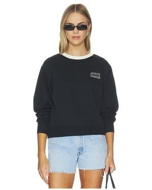 FAVORITE DAUGHTER The Collegiate Chest Classic Sweatshirt - Black