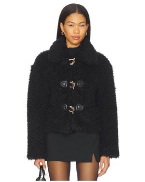 Karina Grimaldi Noelle Fur Jacket - Black