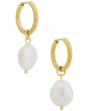 Casa Clara Shylah Drop Earrings - White