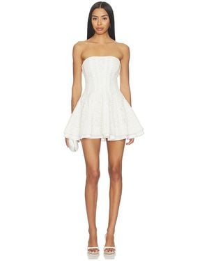 V. Chapman Robe Courte Rosemary En. Taille Also En 6, 8 - Blanc
