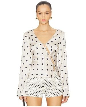 Lioness Mariah Long Sleeve Top - White
