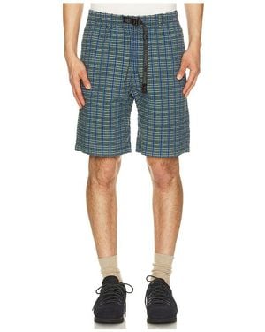 Gramicci O.G. G-Short Seersucker Plaid - Blue