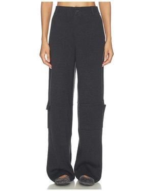AYA MUSE Knit Cargo Pants - Black