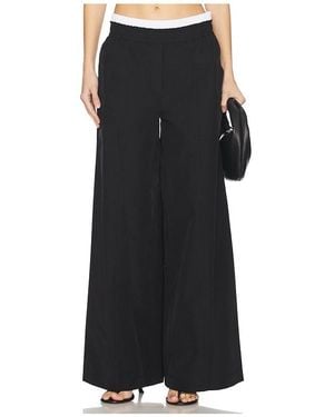 Jonathan Simkhai Olly Double Waistband Pant - Black