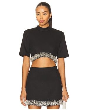 Jonathan Simkhai Jalen Cropped Top - Black