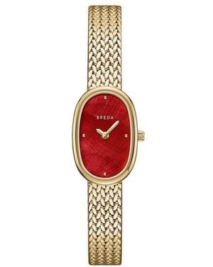 Breda MONTRE-BRACELET JANE THETHERED en Metallic Gold. - Rouge