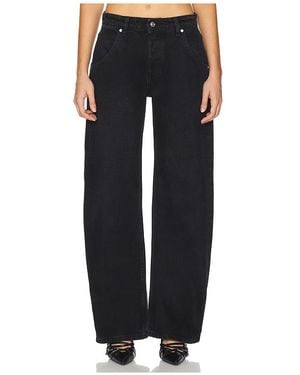 EB DENIM Enzo Mid Rise Barrel Jeans - Black