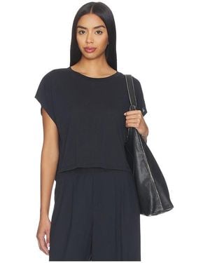 Beyond Yoga Studio Luxe Cropped Tee - Black
