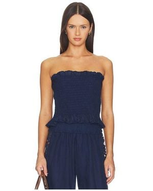 PQ Swim Lexi Smocked Top - Blue