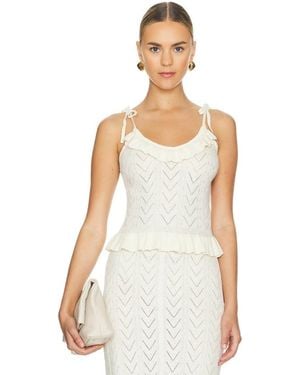 Spell Lou Lou Knit Cami - White