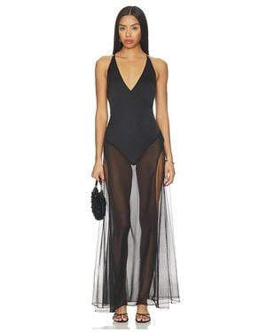 GUIZIO Olympia Maxi Dress - Black