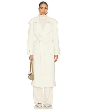 bubish Abrigo Trenca Dillon En Talla (También En Xs-S) - Blanco