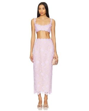 SAU LEE Romy Lace Set - White