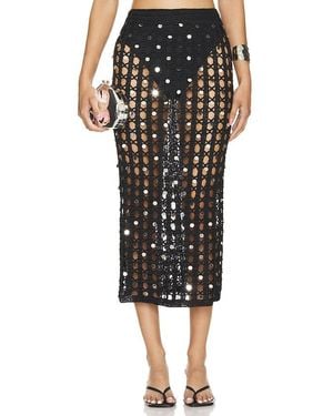 Calle Del Mar Crochet Skirt - Black