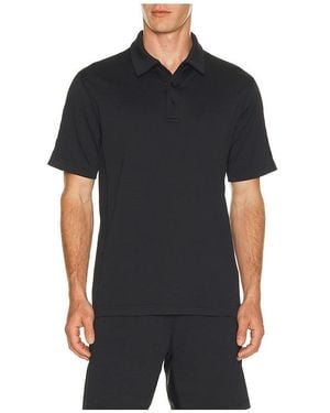 Reigning Champ Solotex Mesh Tiebreak Standard Polo - Black