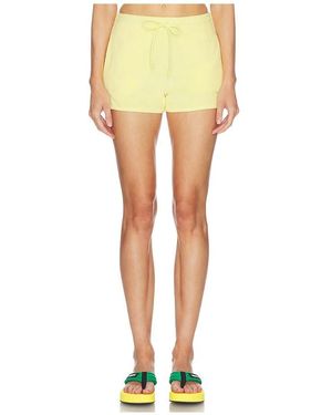 Hunza G Towelling Shorts - Yellow