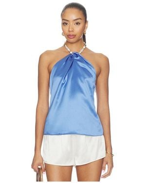 retroféte Milani Top - Blue