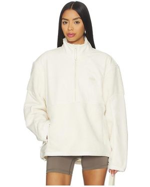 Skims Teddy Half Zip Up Pullover - Natural