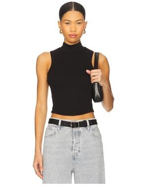 LNA Detra Mockneck Tank Top - Schwarz