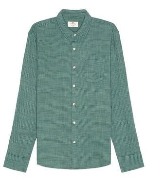 Marine Layer Classic Stretch Selvage Shirt - Green