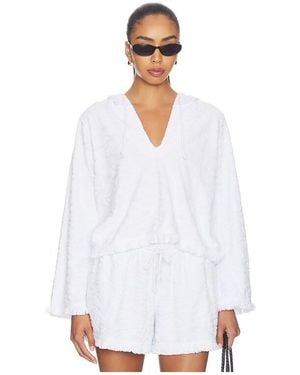Bobi Pullover Hoodie - White