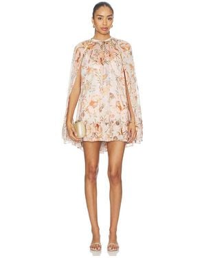 Hemant & Nandita Mini Dress Cape - Natural