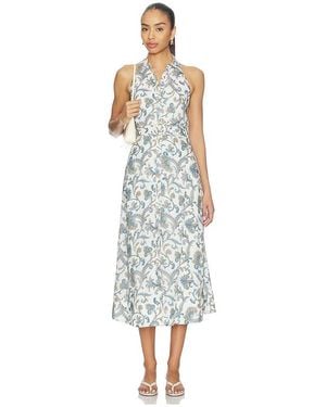 Veronica Beard Mackey Dress With Smocking - White