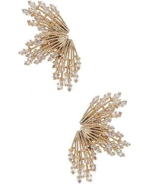 Anton Heunis Pendientes Sun Rays En Color Oro Metálico Talla En - Blanco