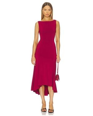 GUIZIO Daye Midi Dress - Red