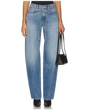 SLVRLAKE Denim Hailey Belted Relaxed Curve Jeans - ブルー