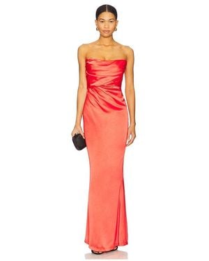 Nookie Emelie Strapless Gown - Red