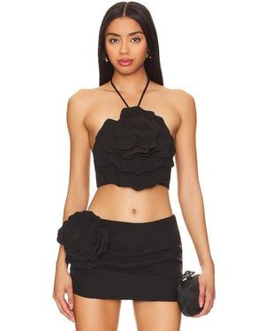 Lovers + Friends Zora Crop Top - Black