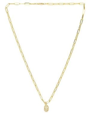 STONE AND STRAND Marina Link Necklace - Metallic