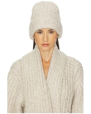 Helsa Joanie Hand Knit Beanie - White