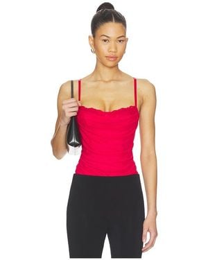 Free People X Revolve Hard Launch Corset Bodysuit - Red