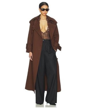 Mimchik Trenchcoat Hooded Scarf - Schwarz