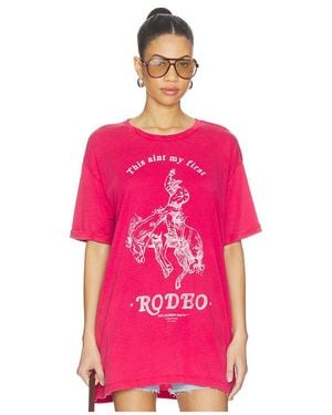 The Laundry Room Oversized-Shirt This Ain'T My First Rodeo - Pink