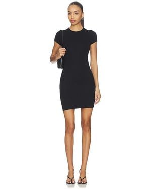 ÉTERNE Cap Sleeve Mini Dress - Black