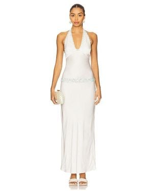 Asta Resort Celine Hand Beaded Dress - Weiß