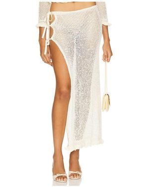 LOBA Alexius Sequin スカート - ホワイト